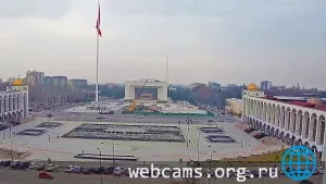 Веб-камера с видом на площадь Ала-Тоо, Бишкек