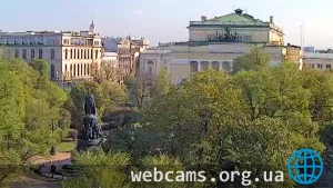 Webcam with a view of the Alexandrinsky Theater, Saint Petersburg