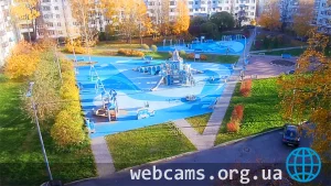 Веб-камера у детской площадки на улице Федюнинского, 5/1