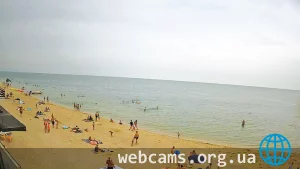 Веб-камера на пляже в Голубицкой на Азовском море