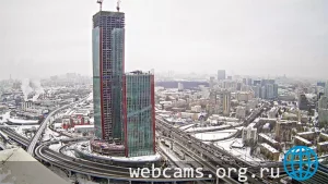 Веб-камера с видом на небоскрёбы «iCity», Москва