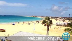 PTZ webcam on Palm Beach, Cape Verde