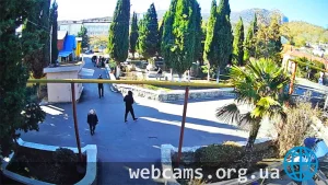 Webcam in the center of Maly Mayak settlement, Crimea