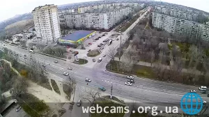 Webcam at the intersection of Kropotkin and Nikolai Otrada streets in Volgograd, Russia