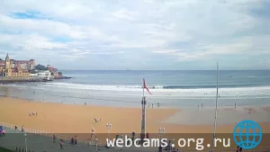 Webcam on the Paseo de San Lorenzo promenade, Gijon