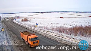 Веб-камера у переправы через Обь со стороны Салехарда