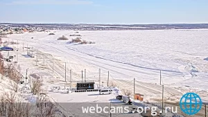 Webcam on the bank of the Polyabta River, Salekhard
