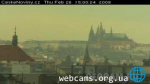 Веб-камера с видом на Пражский Град