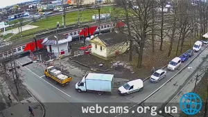 Webcam at the railway crossing in Pushkin