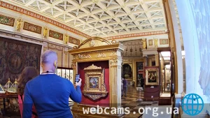 Webcam in the Raphael Hall, Hermitage, Saint Petersburg