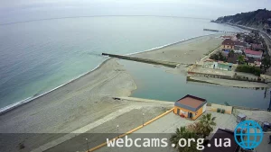 Webcam at the mouth of the river Western Dagomys